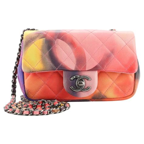 CHANEL Lambskin Quilted Extra Mini Flower Power Flap 